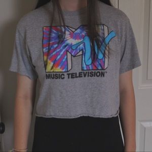 Tie Dye MTV Crop Top